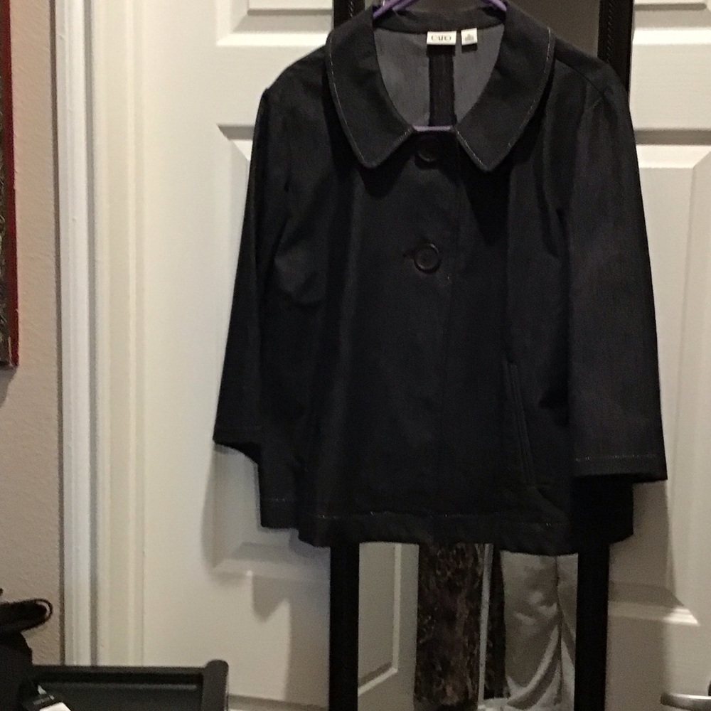 Cato Women's Black Trench Coat